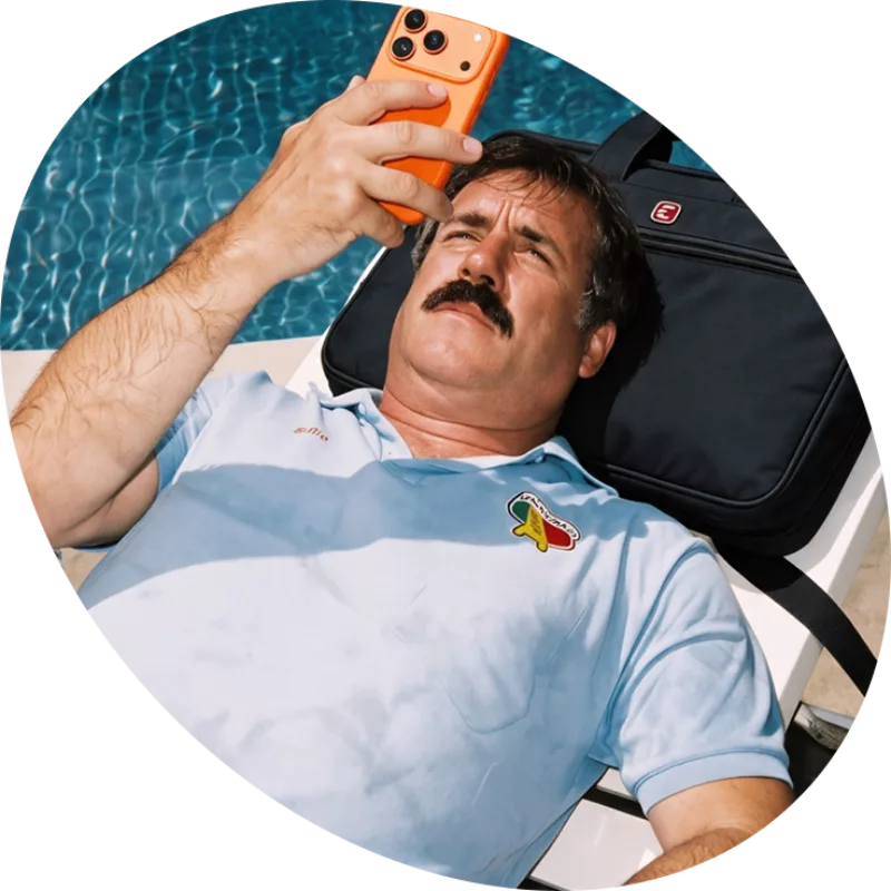 Pool phone left